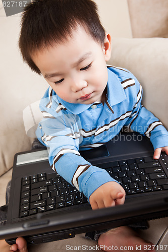 Image of Boy with laptop