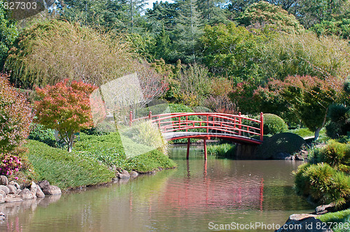 Image of beautiful japanese garden