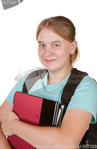 Image of girl ready for college