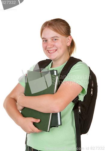 Image of girl ready for college