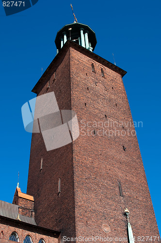 Image of Brick tower in Stockholm, Sweden