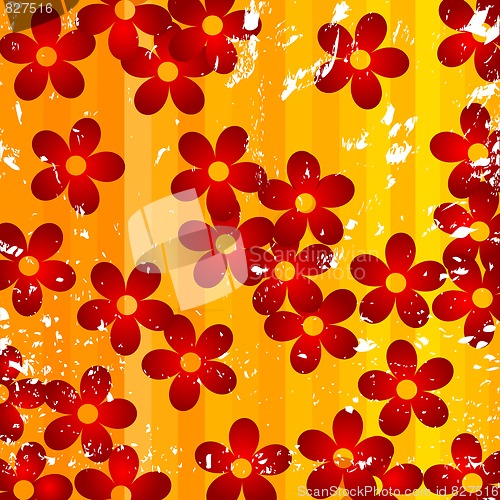 Image of Flowers and stripes