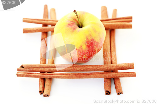 Image of apple and cinnamon