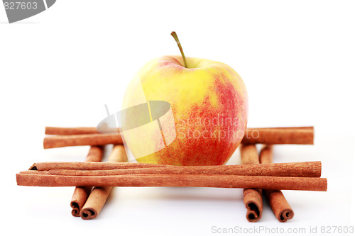 Image of apple and cinnamon