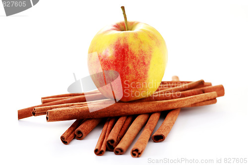 Image of apple and cinnamon