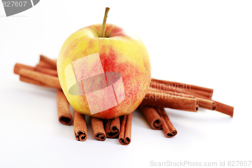 Image of apple and cinnamon
