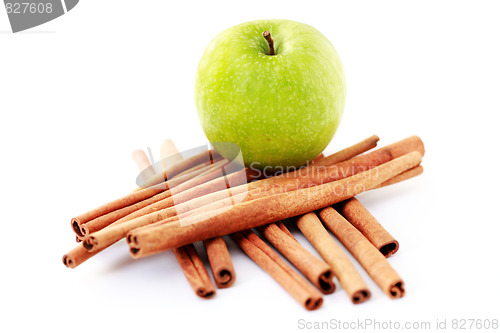 Image of apple and cinnamon