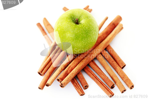 Image of apple and cinnamon