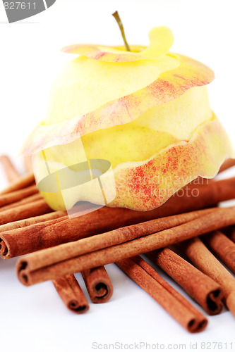 Image of apple and cinnamon