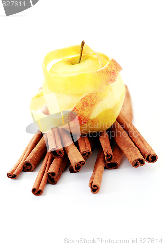 Image of apple and cinnamon