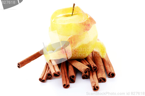 Image of apple and cinnamon