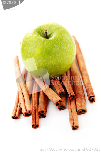 Image of apple and cinnamon