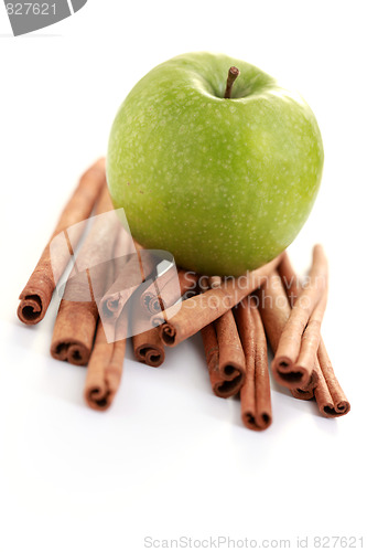 Image of apple and cinnamon