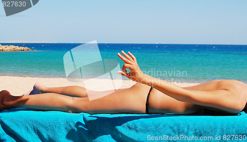 Image of relaxing woman