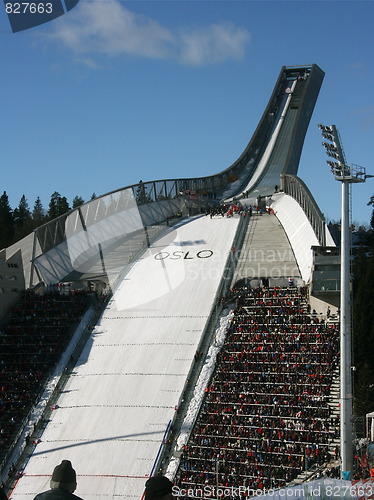 Image of The new Holmenkollen skijump, March 2010