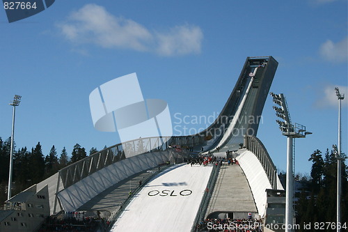 Image of The new Holmenkollen skijump, March 2010