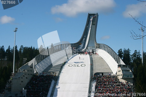 Image of The new Holmenkollen skijump, March 2010