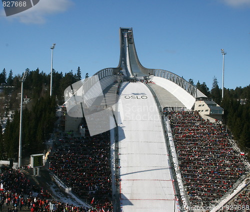 Image of The new Holmenkollen skijump, March 2010