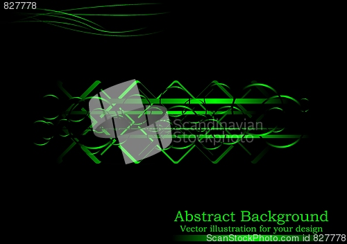 Image of Creative black-green abstract background