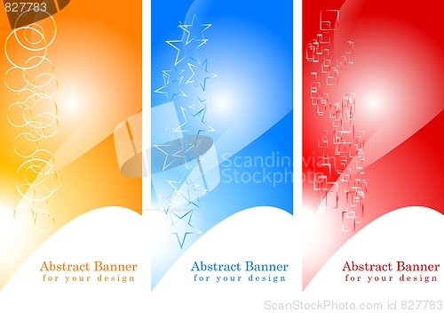 Image of Set of abstract banners, eps 10