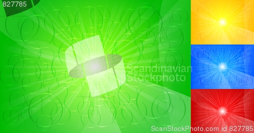 Image of Set of colourful backgrounds