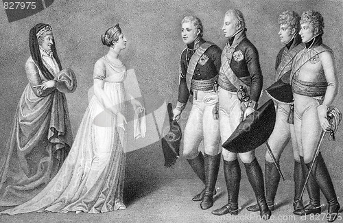 Image of Frederick William and Louisa of Prussia romance scene