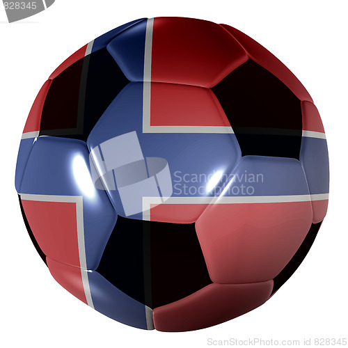 Image of football norway flag