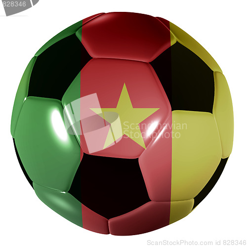 Image of football camaroon flag