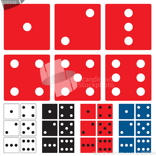 Image of dice collection flat