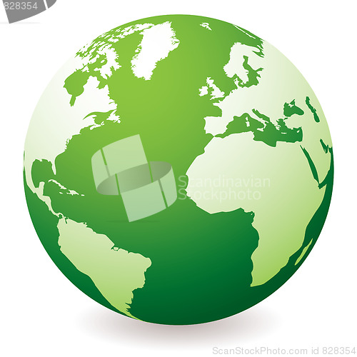 Image of green earth globe