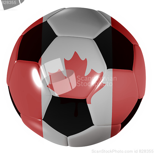 Image of football canada flag