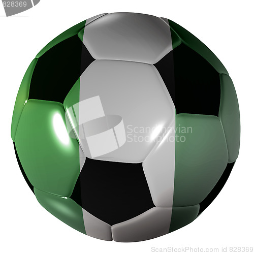 Image of football nigeria flag