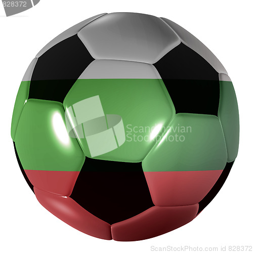Image of football bulgaria flag