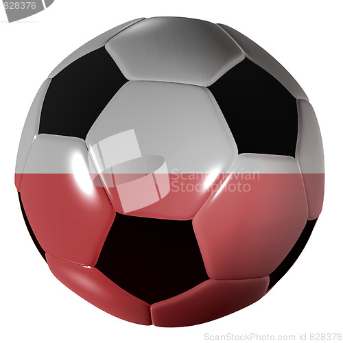 Image of football polish flag