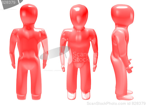 Image of 3d man red