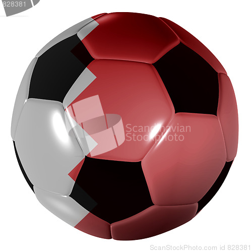 Image of football bahrain flag