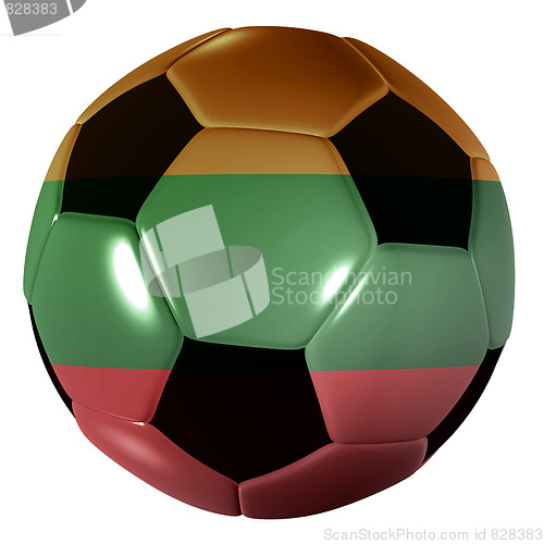 Image of football lithuania flag