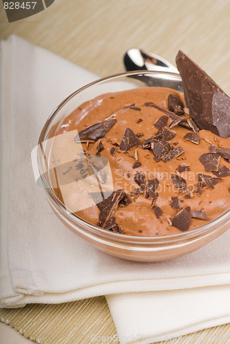 Image of fresh homemade chocolate mousse