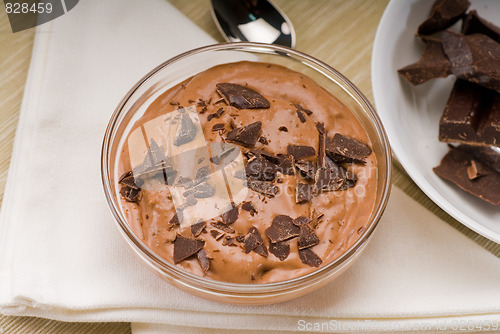 Image of fresh homemade chocolate mousse