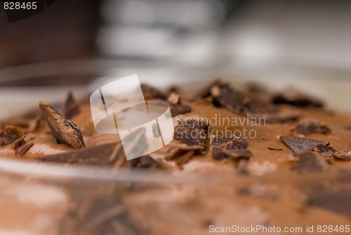 Image of fresh homemade chocolate mousse