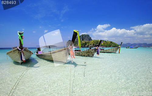 Image of  Long tail boat in Thailand