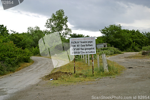 Image of Albania and Montenegro frontier crossing