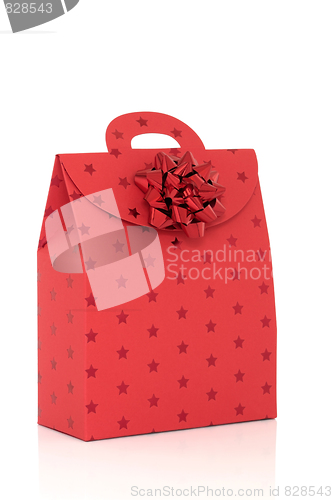 Image of Red Gift Bag with Bow