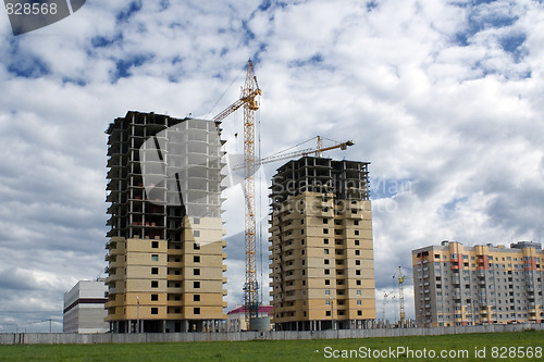 Image of Construction of two buildings