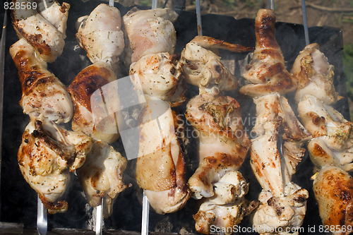 Image of Preparaing chicken shashlik