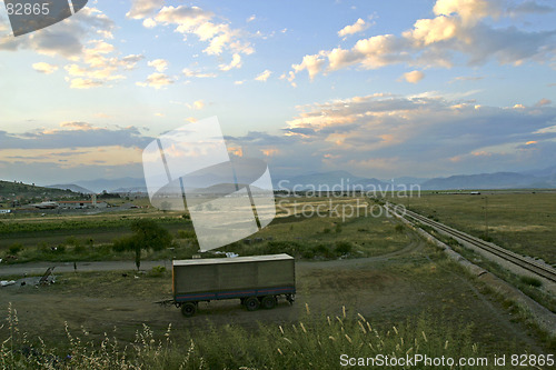 Image of view of flat planes near Podgorica