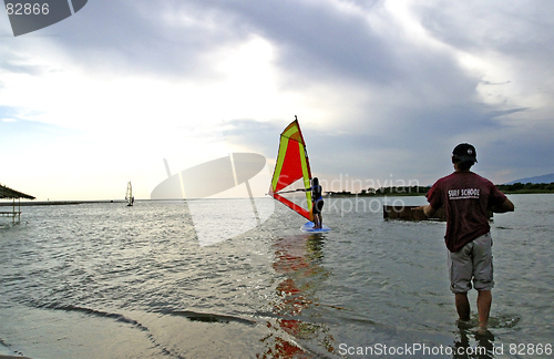 Image of learning to windsurf