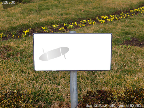 Image of Blank sign