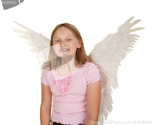 Image of young girl with fairy wings