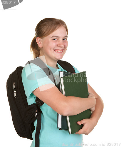Image of girl ready for college